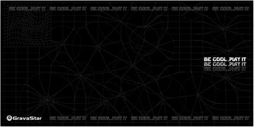 GravaStar Large Gaming Mouse Pad with Non-Slip Rubber Base,Stitched Edge,Desk mat for Laptop,Computer & PC, Wristing Pad for Gamer,Office & Home-Black