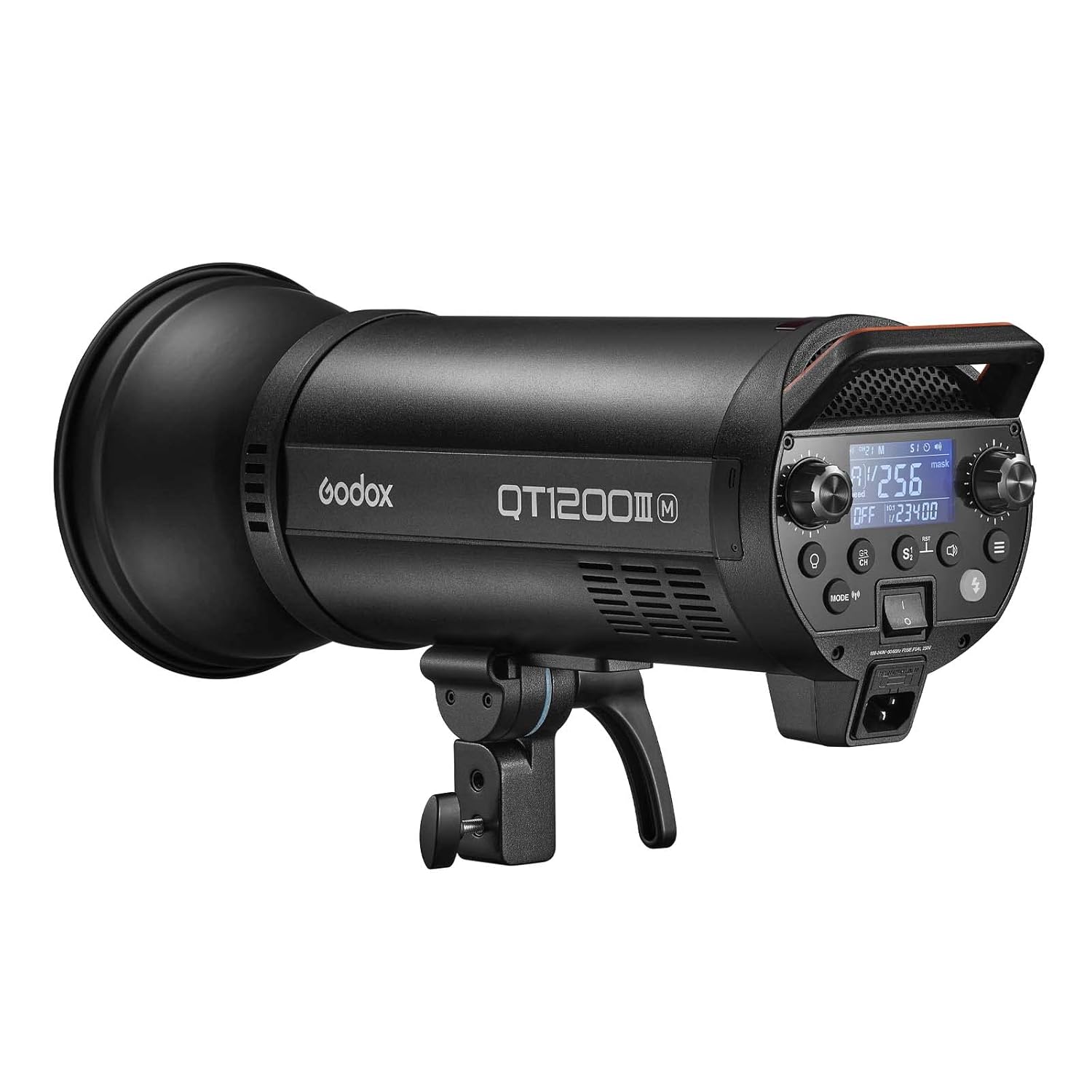 GODOX QT1200IIIM Studio Strobe Flash Light 1200W GN105 1/8000s High Speed Sync Photography Lighting Built in 2.4G Wirless System 40W LED Modeling Bulb LCD Panel with M/Multi/HSS Flash Mode