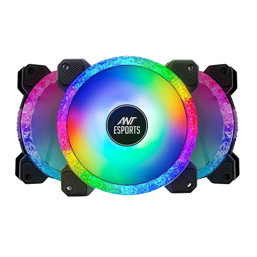 Ant Esports Royaleflow 120 AUTO RGB V2 Dual Sided RGB Ring Illumination Case Fan I Cooler