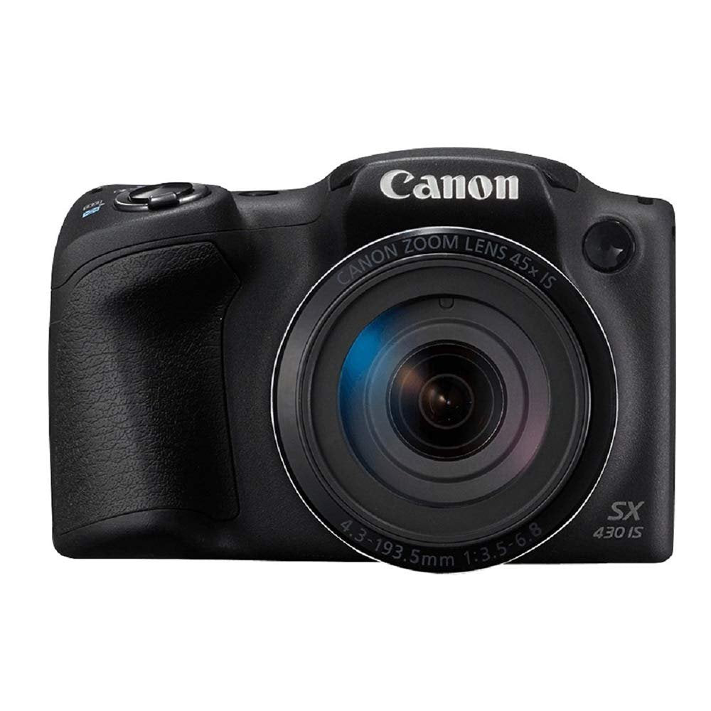 Canon PowerShot SX430 IS   45x Optical Zoom, 4x Digital Zoom, Black)