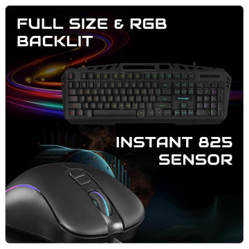 Cosmic Byte Dragon Fly RGB Gaming Keyboard and Mouse Combo,Upgraded Edition, Spectra RGB Effects, 1000Hz Gaming Mouse, 12800DPI with Dual Software Support for Keyboard and Mouse (Black)