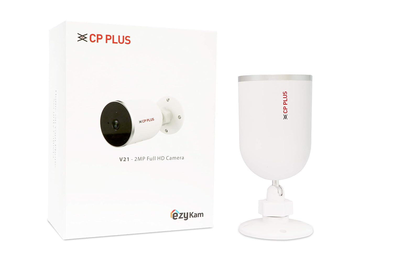 CP PLUS Wi-Fi 1080p Full HD Bullet Outdoor Camera, White