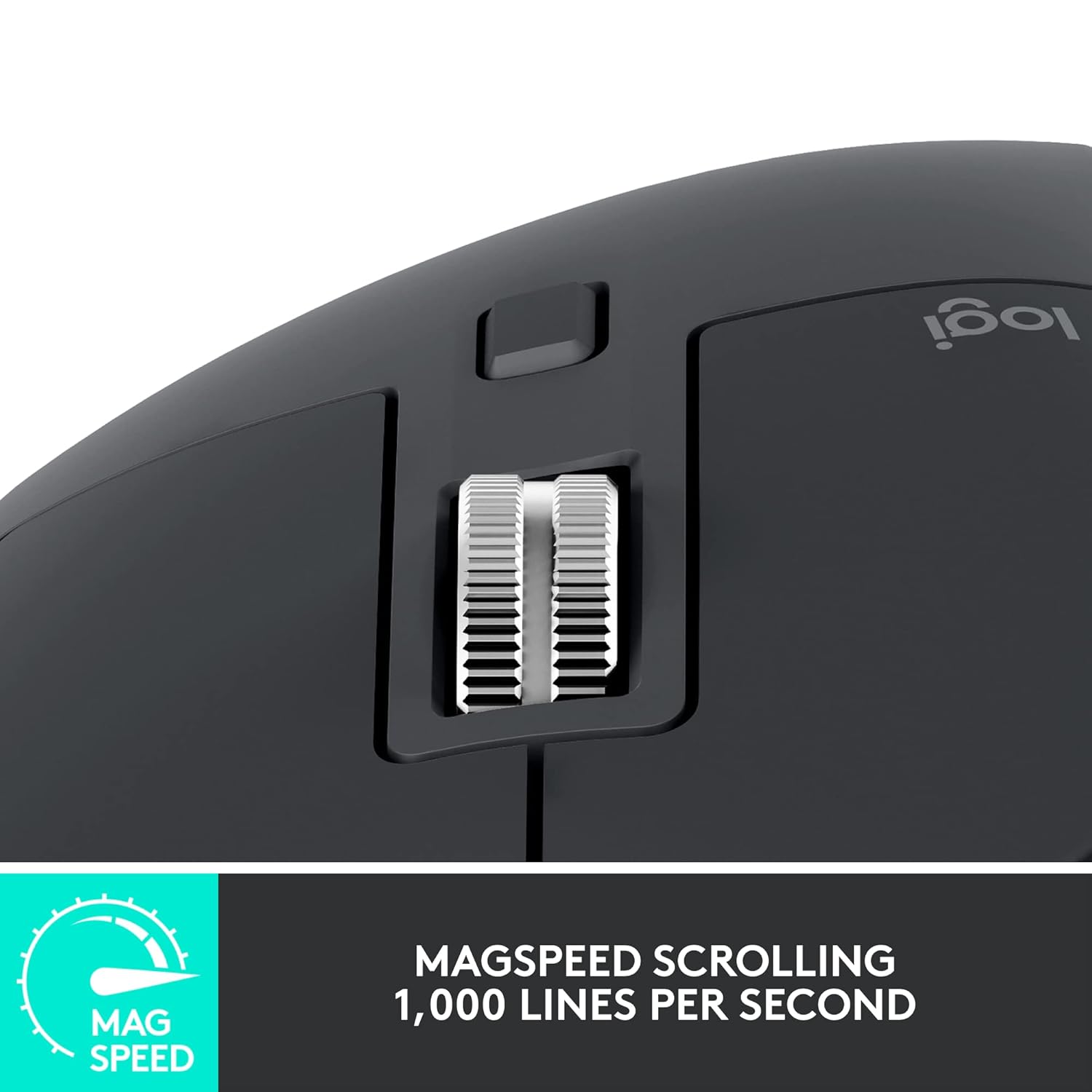 Logitech MX Master 3S with Free Adobe Subscription - Wireless Performance Mouse with Ultra-Fast Scrolling, Ergo, 8K DPI, Track on Glass, Quiet Clicks, USB-C, Bluetooth -Graphite