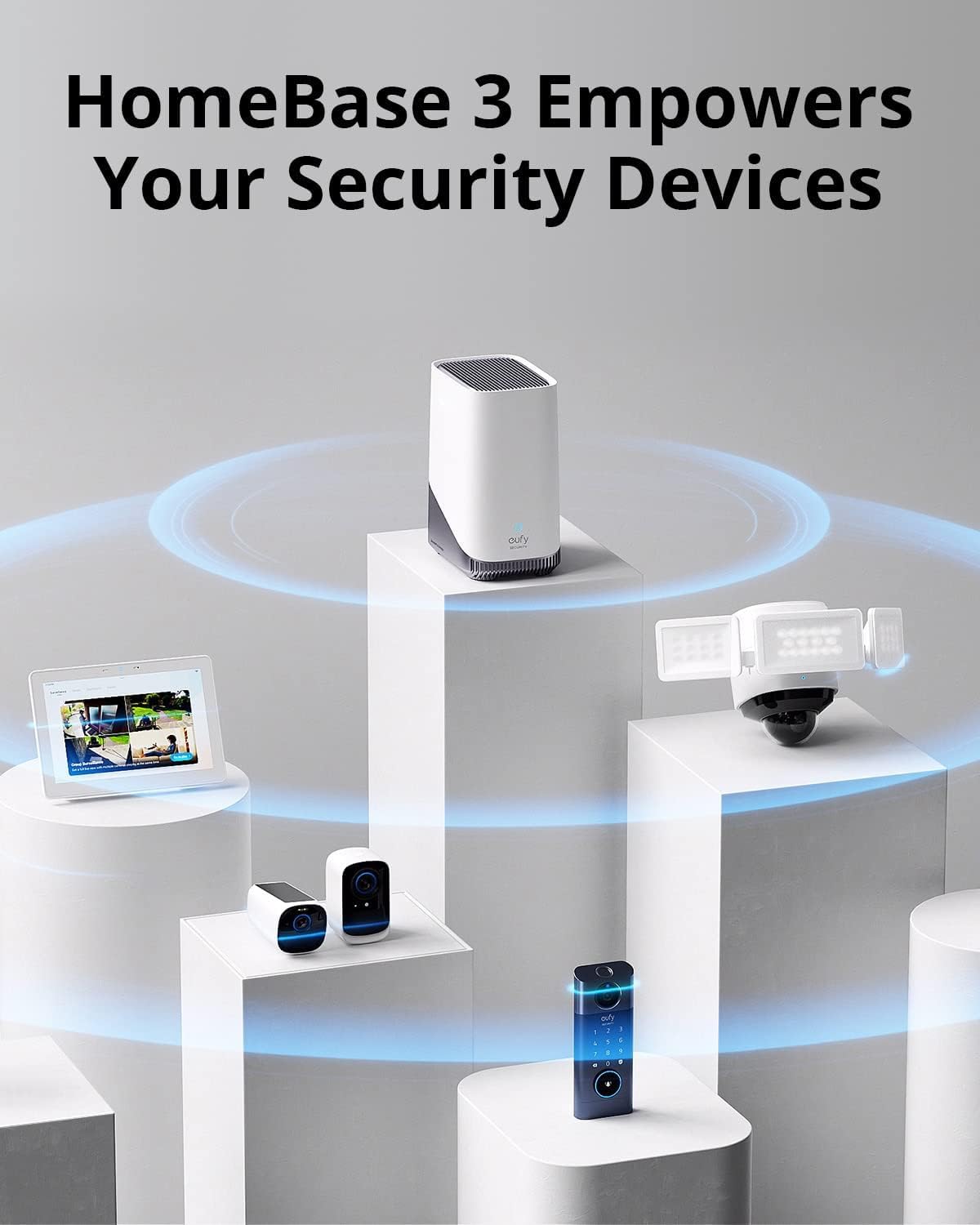 eufy Security SoloCam S340 2-Cam Pack with HomeBase S380 (HomeBase 3), Solar Security Camera, Wireless Outdoor Camera, 360° Pan & Tilt Surveillance, No Monthly Fee, HomeBase S380 Compatible
