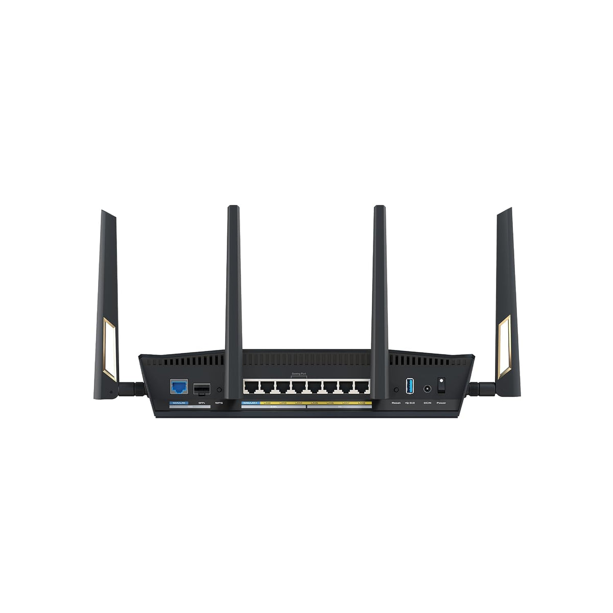 ASUS RT-BE88U Dual-Band WiFi 7 AiMesh Extendable Performance Router, 4K-QAM, MLO, Dual 10G Ports, SFP+, 4X 2.5G Ports, 4X 1G Ports, 34G WAN/LAN Capacity, Network Security, Built-in VPN