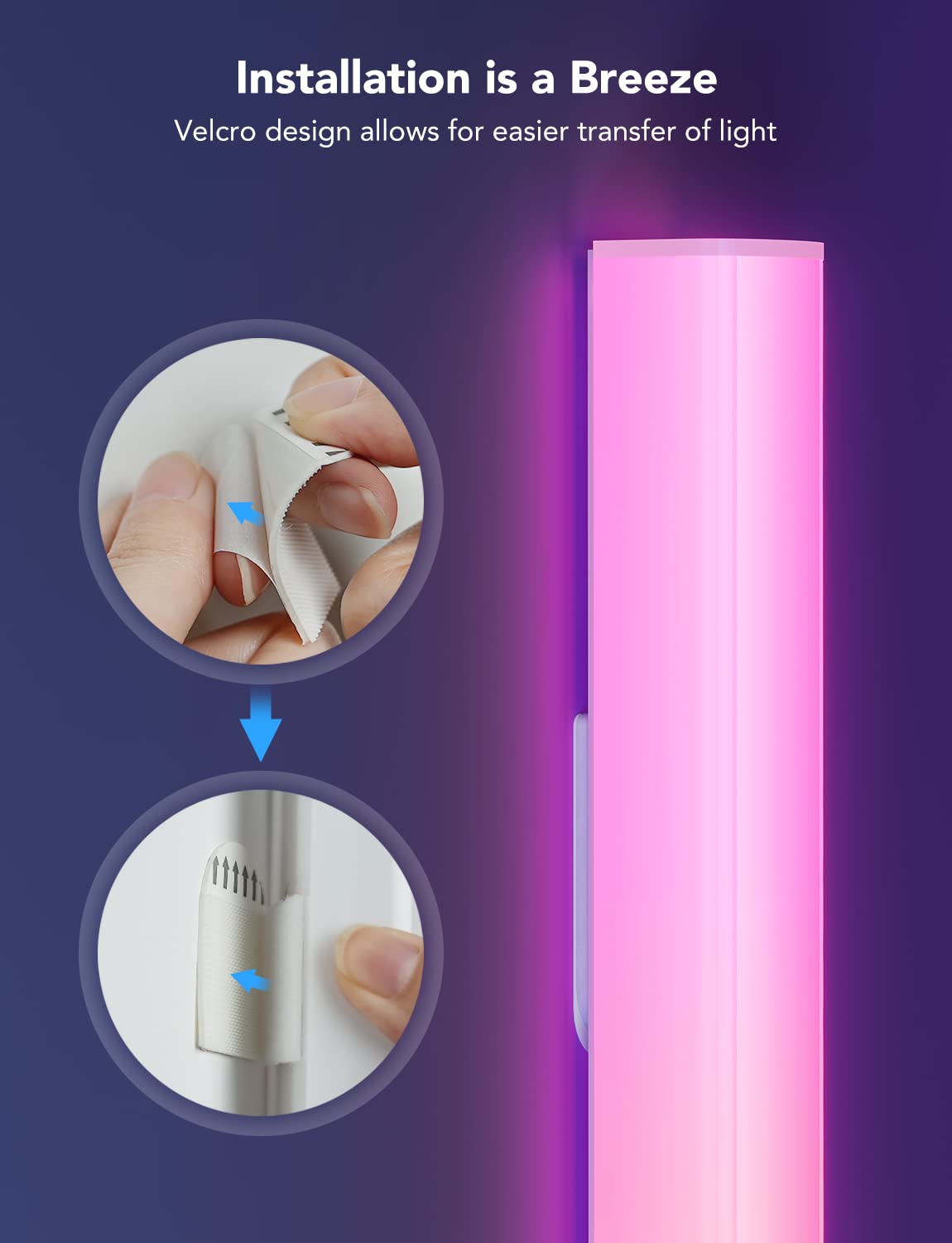 Govee 14 Pcs Glides Led Wall Light, Music Sync, Alexa & Google Assistant Compatible, Multicolor, Waterproof, 17 Inch Cable, Modern Style, Indoor Use
