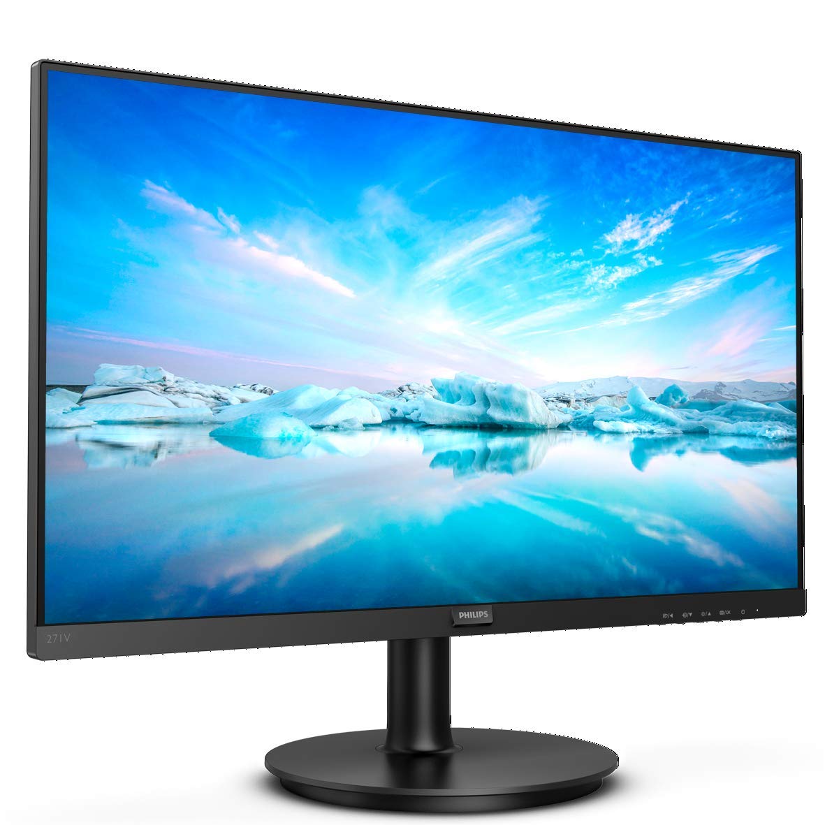 Philips 271V8/94 27 inch Gaming Monitor Full HD LCD IPS Panel, 75Hz Refresh Rate, 4ms Response Time, Flicker-Free Low Blue Light Eye Care, AMD Free Sync, HDMI and VGA Connectivity, Slim Bezel Design