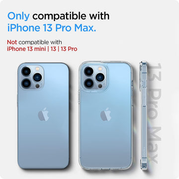Spigen Ultra Hybrid Back Cover Case Compatible with iPhone 13 Pro Max (TPU + Poly Carbonate | Crystal Clear)