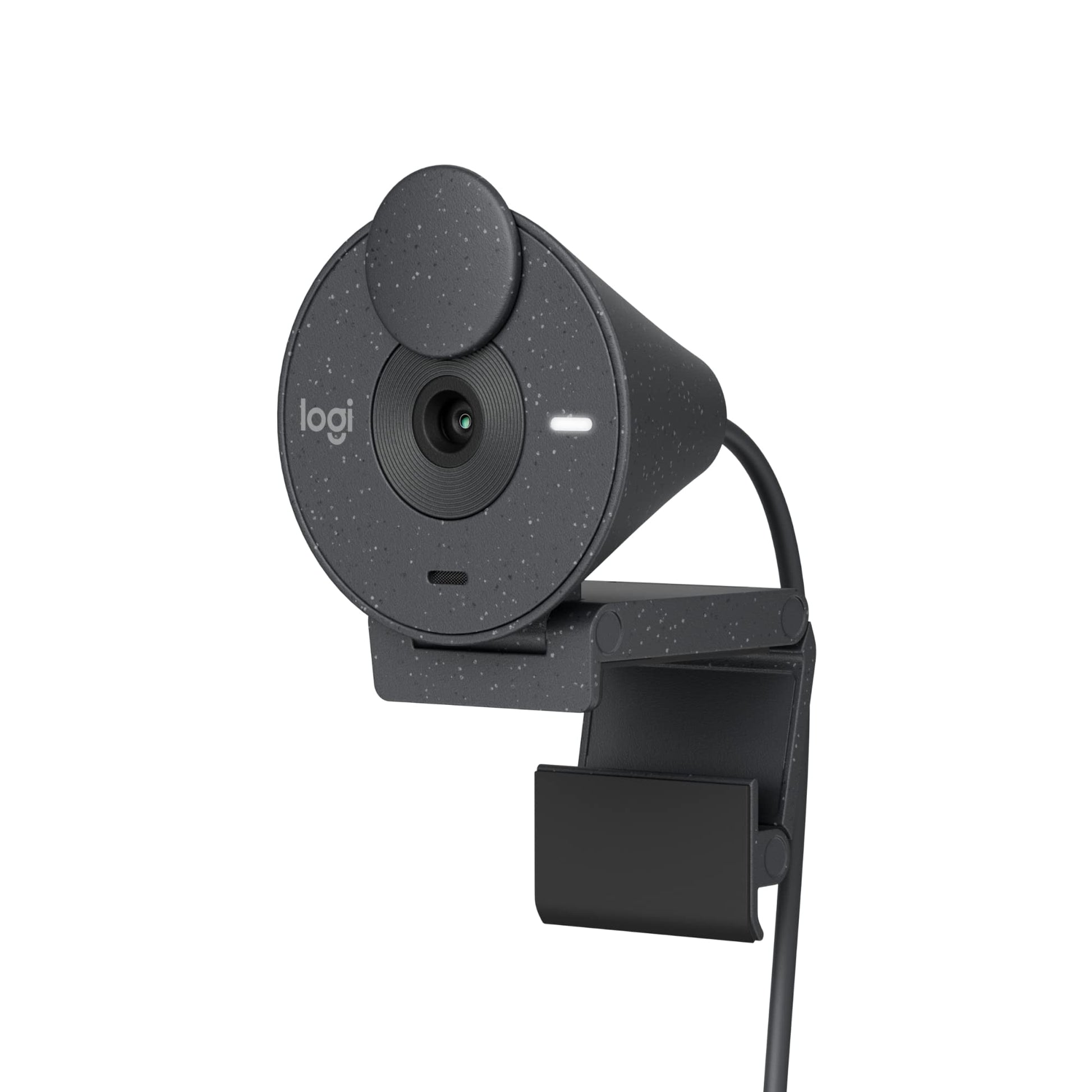 Logitech Brio 300 Full HD Webcam with Privacy Shutter, Noise Reduction Microphone, USB-C, Certified for Zoom, Microsoft Teams, Google Meet, Auto Light Correction - Off White