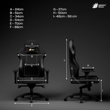 Green Soul Monster Ultimate Series T | Multi-Functional Ergonomic Gaming & Office Chair| Premium Spandex & PU Leather Fabric | Adjustable Neck, Lumbar Pillow | 4D Adjustable Armrests (Full Black)