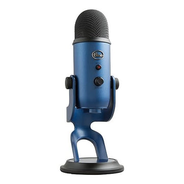 Blue Yeti USB Microphone for Recording, Streaming, Gaming, Podcasting on PC and Mac, Condenser Mic for Laptop or Computer with Blue VO!CE Effects, Adjustable Stand, Plug and Play - Blackout