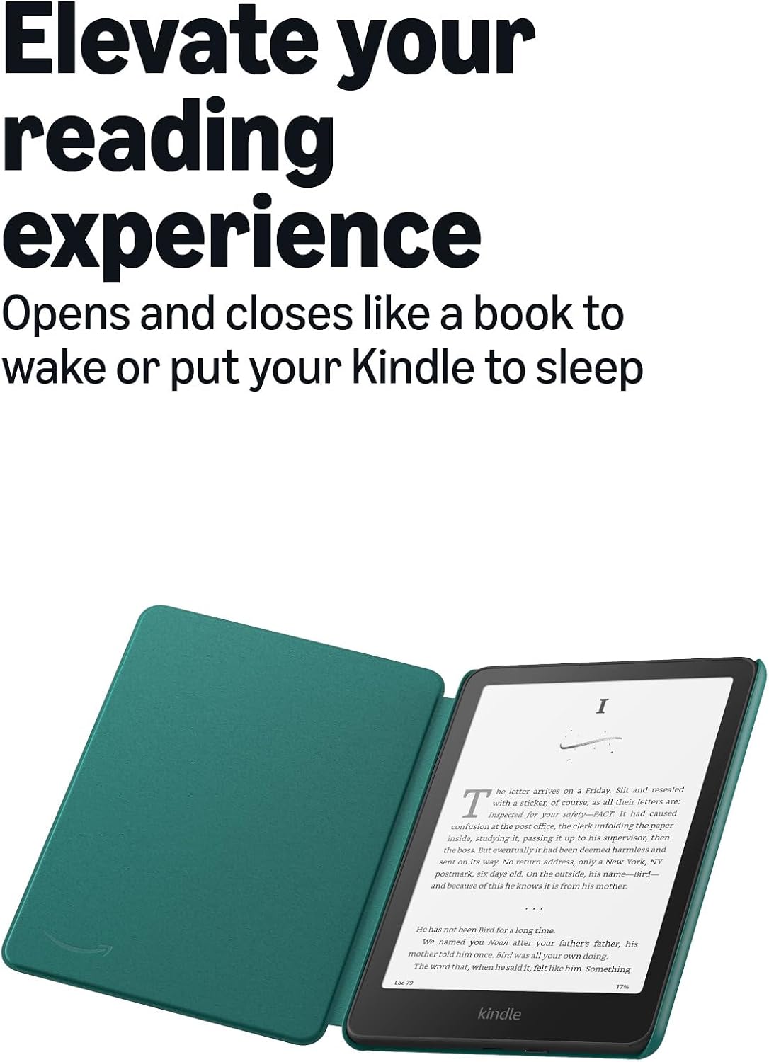 Amazon Plant-Based Leather Case- Lightweight, Protective Cover Designed with Sustainability in Mind for Kindle Paperwhite and Kindle Colorsoft