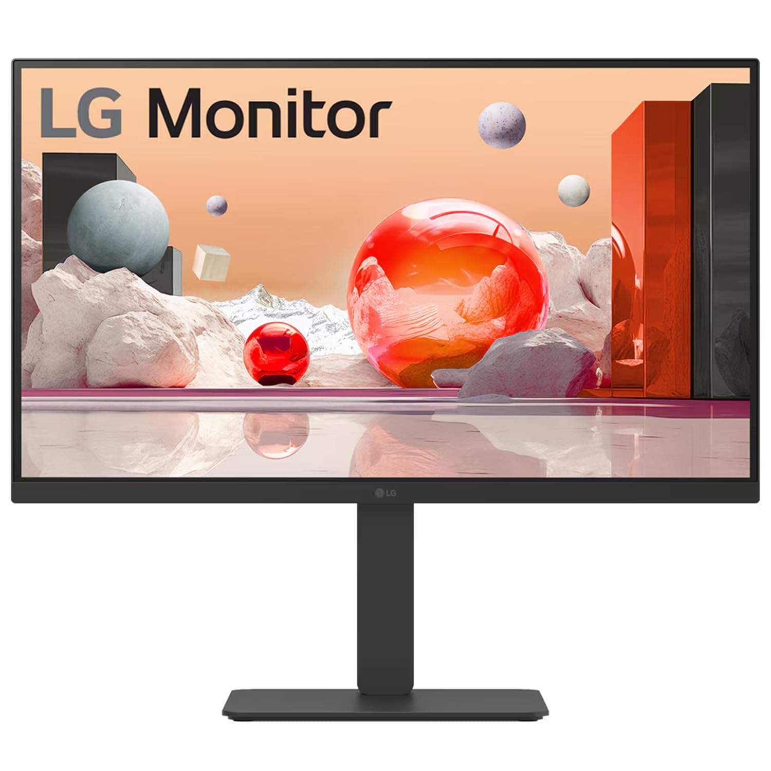 LG 27BA850 IPS Full HD (1920 x 1080) Monitor, 27", 100Hz, DP, HDMI, USB-C with PD90W, Built-in Full HD Webcam, mic and Speakers, Height/Tilt/Swivel/Pivot Stand, Anti-Glare, Energy Star, TCO, Black