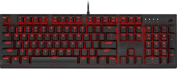 Corsair K60 PRO USB Cherry Mechanical Key switches -Durable Aluminum Frame -Per-Key Red LED Backlighting Gaming Keyboard - Black