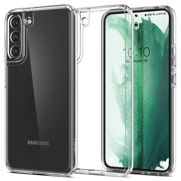 Spigen Ultra Hybrid for Samsung Galaxy S22+ Case, Transparent Galaxy S22+ Back Cover (2022) - TPU+Poly Carbonate｜Crystal Clear