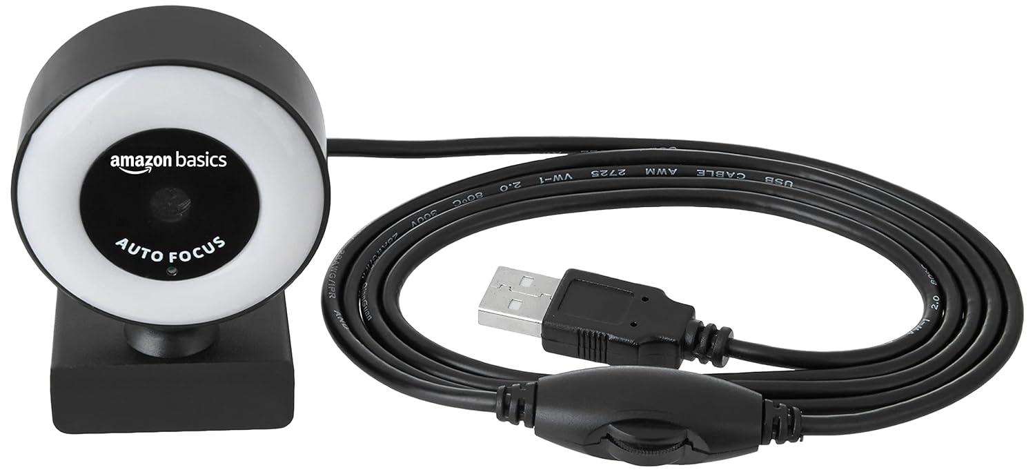 amazon basics AUTO Focus Full HD Web Camera with
