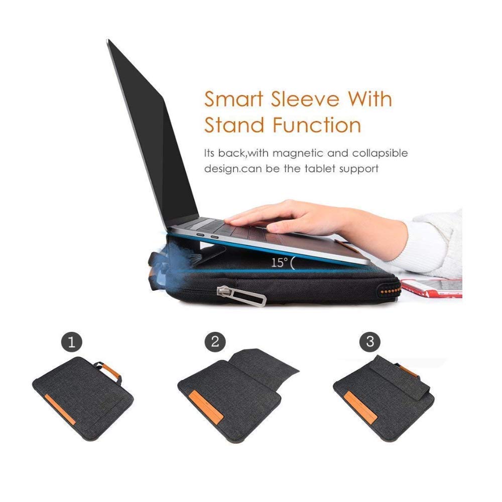 WiWU T1333 13.3-inch Laptop Smart Stand Sleeve (Black)