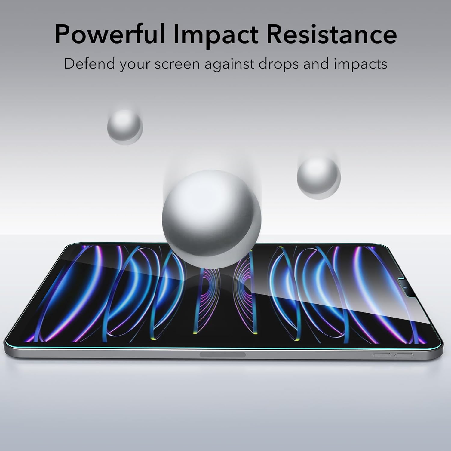 ESR 2 Pack Screen Protector for iPad Air 5th/4th Generation (2022/2020)，iPad Pro 11 Inch (2022/2021/2020/2018) Screen Protector, Tempered-Glass Film with Alignment Frame, Anti-Scratch, HD Clarity