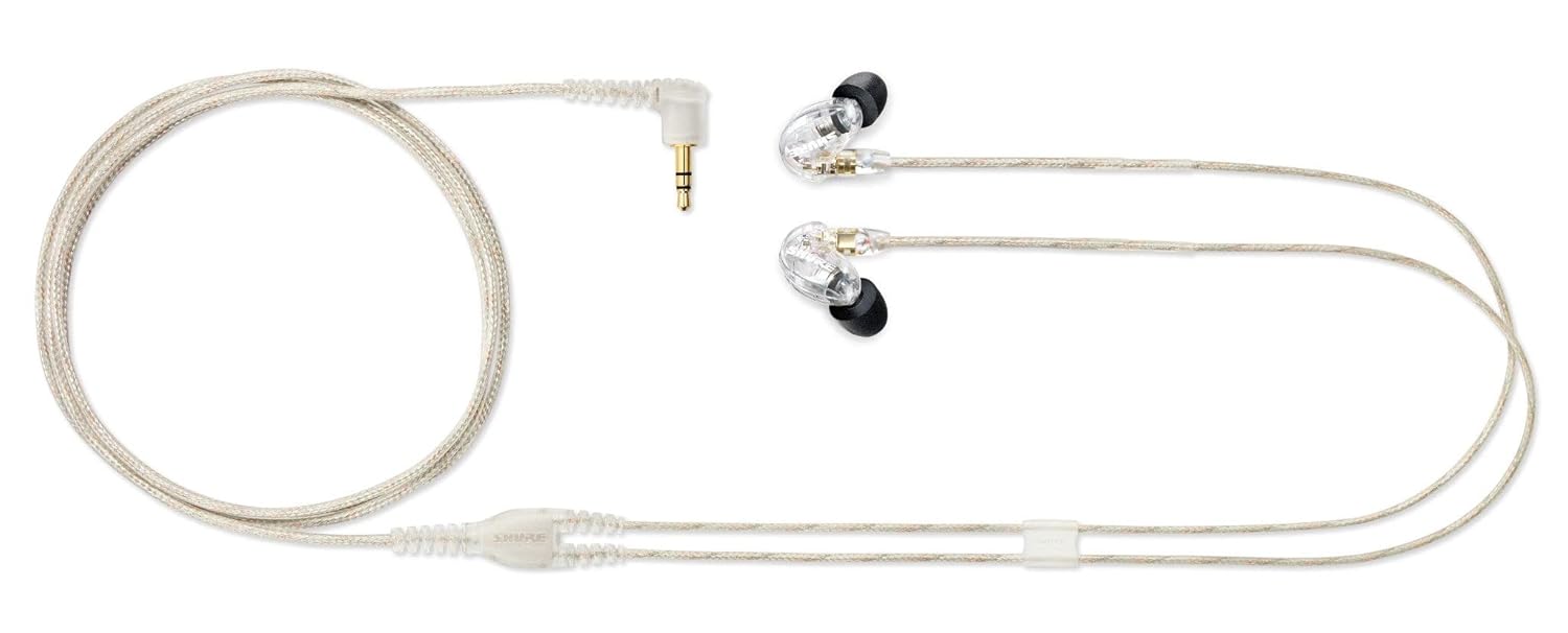 Shure SE215-CL Wired in- Ear Earphone Without Mic (Clear)