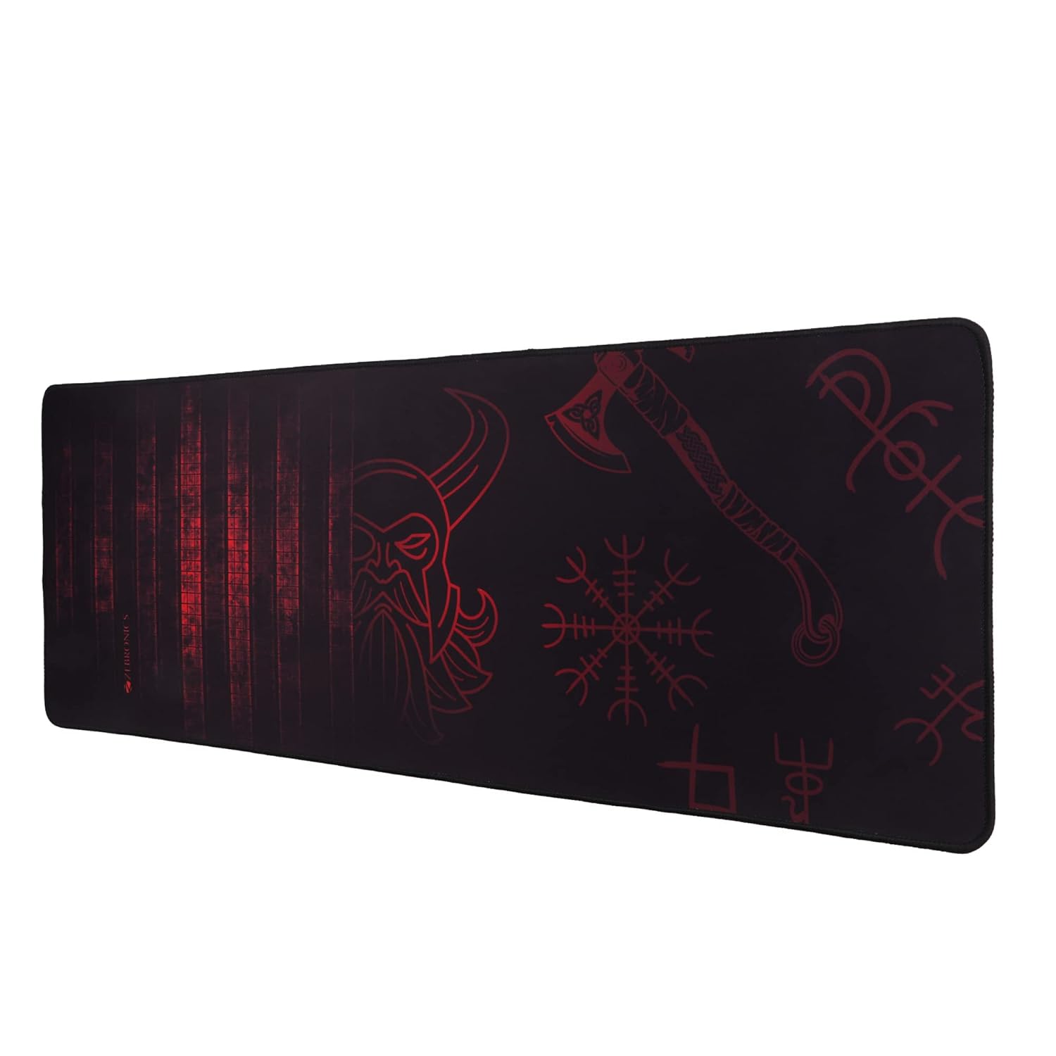 ZEBRONICS Firestorm Gaming Mouse pad for All Mouse sensors with Micro-Textured Fabric Surface, Anti Slip Rubber Base, 800x300mm Size, 4mm Thickness and a Portable roll and go Design