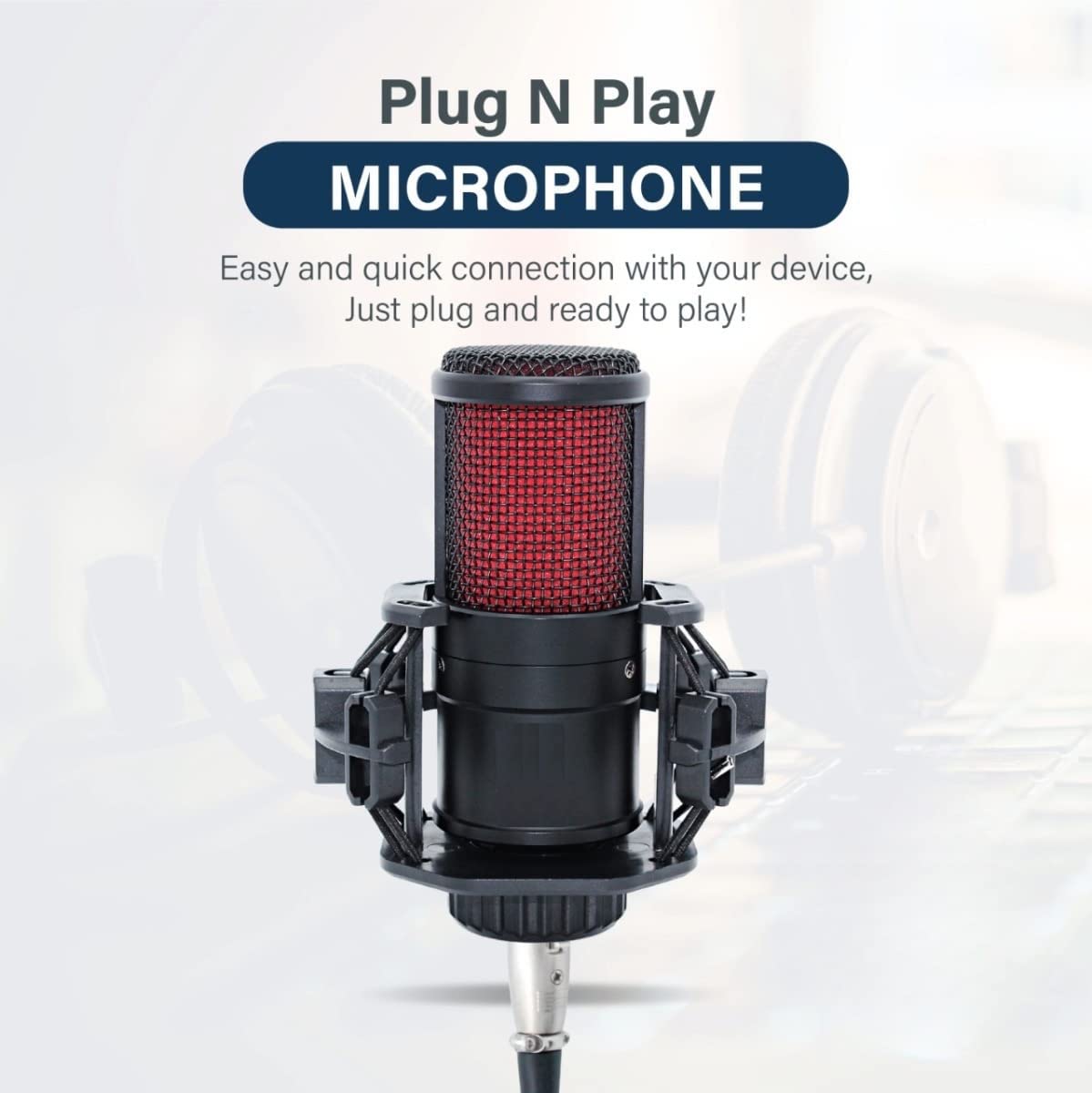 CEZO V500 Professional Condenser Microphone Kit Podcast Mic with V8 Sound Card Boom Arm Microphone with Stand | Microphone kit for Recording Studio Audio (V500+V8 Sound Card)