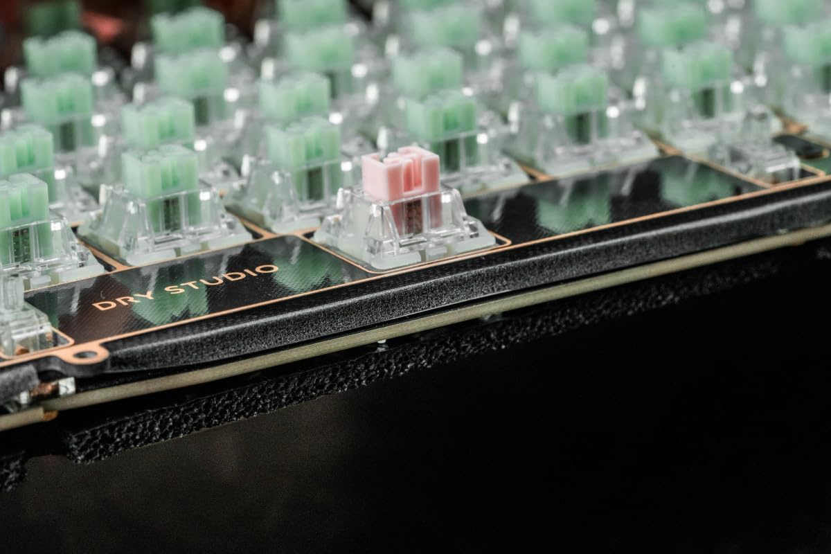 Black Diamond 75% RT Computer Electronic Wireless Mechanical Keyboards, 1ms Latency, Leaf Spring Mount, Custom Fixed Wall Magnetic Switch, Color