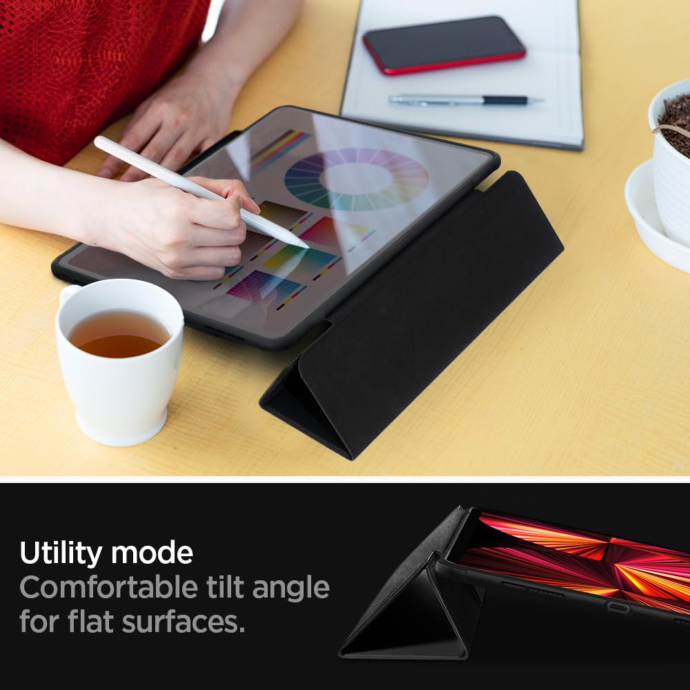 Spigen Rugged Armor Pro Back Cover Case Compatible with iPad Pro 11 inch (2021 | 2020 | 2018) - Black