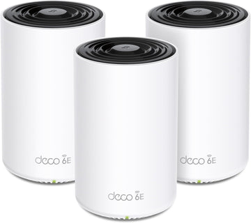 TP-Link Deco XE70 Pro AXE4900 Tri-Band WiFi 6E Mesh WiFi System - 2.5G WAN/LAN Ports, 4.9 Gbps Wi-Fi 7,200 Sq. Ft Coverage, Connect up to 200 Devices, 6 GHz Band, 3-Pack