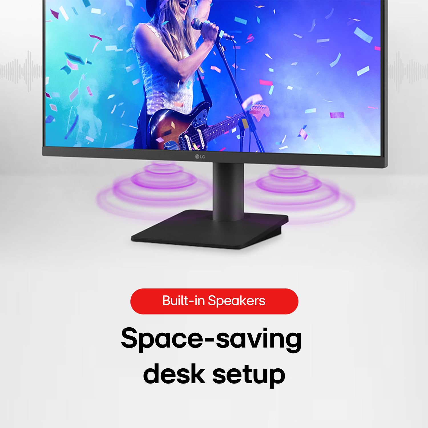 LG 24MS550 60.4 cm (23.8 Inch) FHD (1920x1080) IPS PC Monitor with 100Hz, 5ms (GtG), Flicker Safe & Reader Mode, 2xSpeakers, 2xHDMI, Tilt/Height Adjustable, 3-Side Virtually Borderless Design (Black)