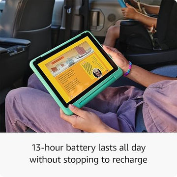 Amazon Fire HD 10 Kids Pro tablet (newest model) ages 6-12. Bright 10.1" HD screen, includes ad-free content, robust parental controls, 13-hr battery and slim case for older kids, 32 GB, Nebula
