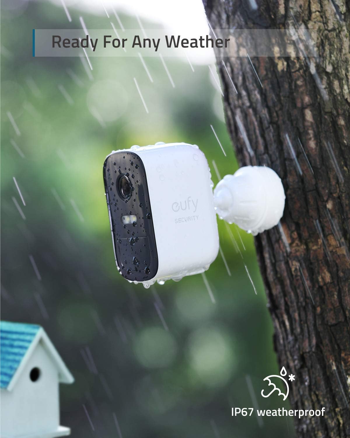 eufy Security, eufyCam 2C 4-Cam Kit, Security Camera Wireless Outdoor, Home Security System, HomeKit Compatibility, 1080p HD, IP67, Night Vision, Motion Only Alert, No Monthly Fee