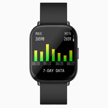 Zebronics Zeb-FIT5220CH Smart Fitness Watch, 2.5D Curved Glass 4.4cm Large Square Display, Metal Body, Dual Menu UI, 7-Day Data Storage, 8 Sports Mode, SpO2...