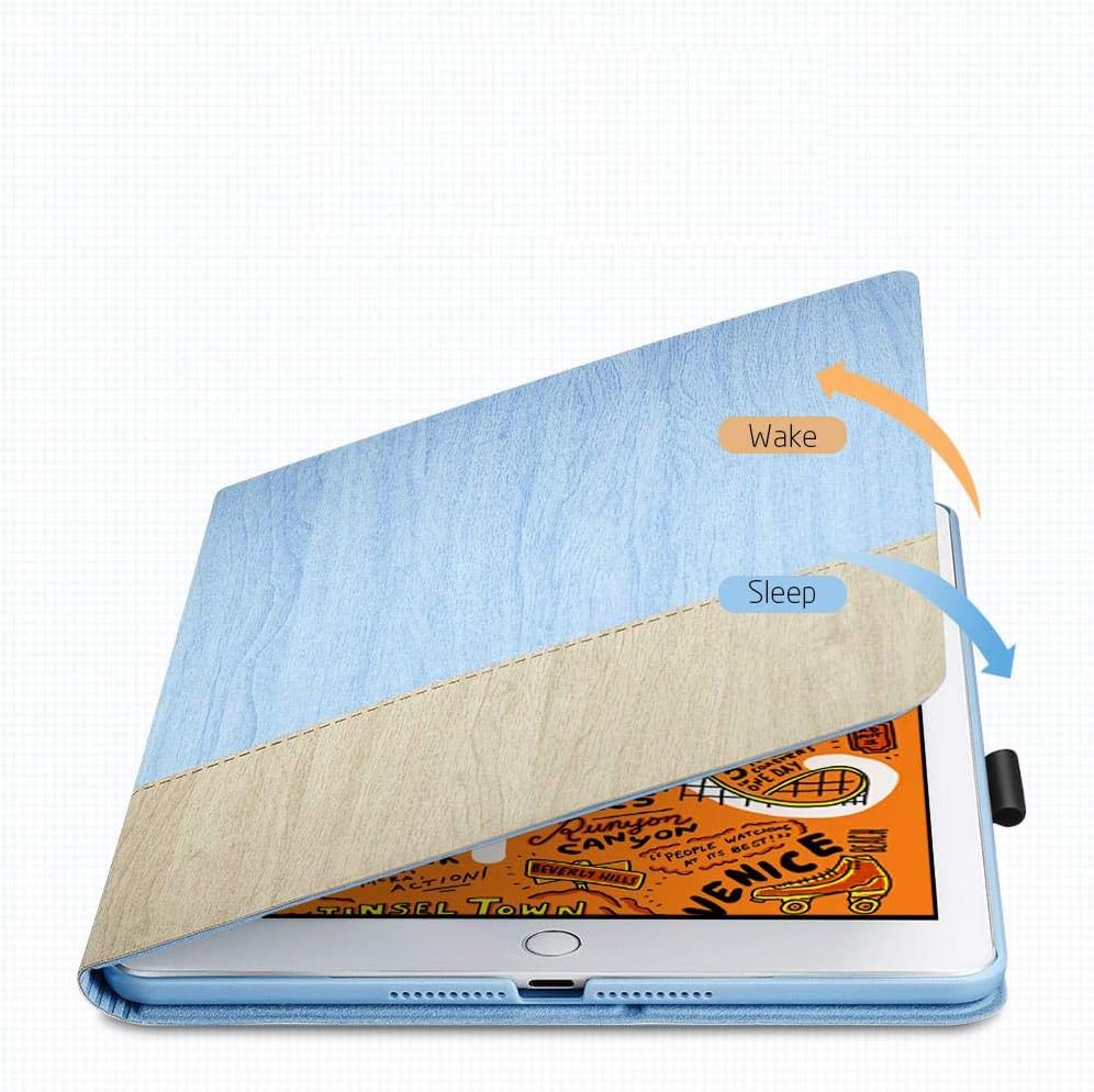 cover iPad 10.2 Simplicity Holder Case color sky blue & brown by ESR
