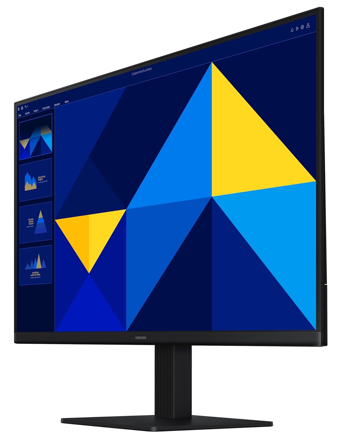 Samsung 27" (68.6 cm) S3 Flat Monitor|Super Slim Borderless Design|IPS Panel|FHD 1920 x 1080|100 Hz|5 ms|Ports-HDMI,VGA|Game Mode||Eye Saver Mode||Wall Mountable|LS27D300GAWXXL|Black