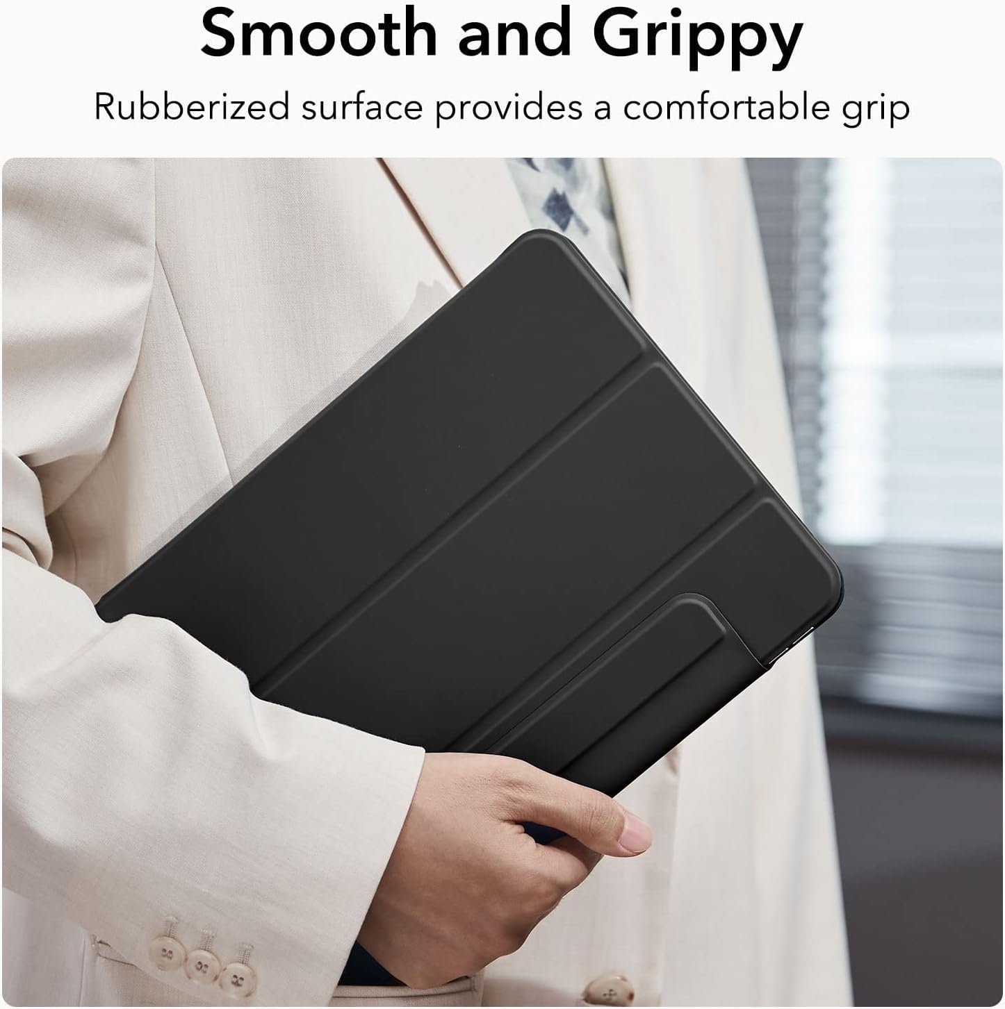 ESR for iPad Pro 11 inch Case (2022/2021/2020, 4th/3rd/2nd Generation), Convenient Magnetic Attachment, Two-Way Stand, Full Pencil 2 Support, Auto Sleep/Wake, Rebound Magnetic Case, Black