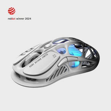 GravaStar Mercury M1 Pro Wireless Gaming Mouse – 26,000 DPI PAW3395DM Sensor - Magnesium Alloy - Wired / 2.4GHz / Bluetooth - 5 Programmable Buttons - Up to 200-Hour Battery - Gradient Black