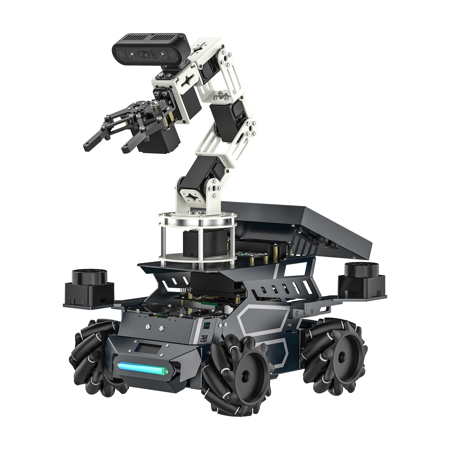 Yahboom ROSMASTER M3 Pro ROS2 Robot with Mecanum Wheel Support Multimodal AI Large Model, AI Voice Interaction, Vision Recognition(7-inch Display Optional) (Without Display-Orin Nano 8GB Ver)