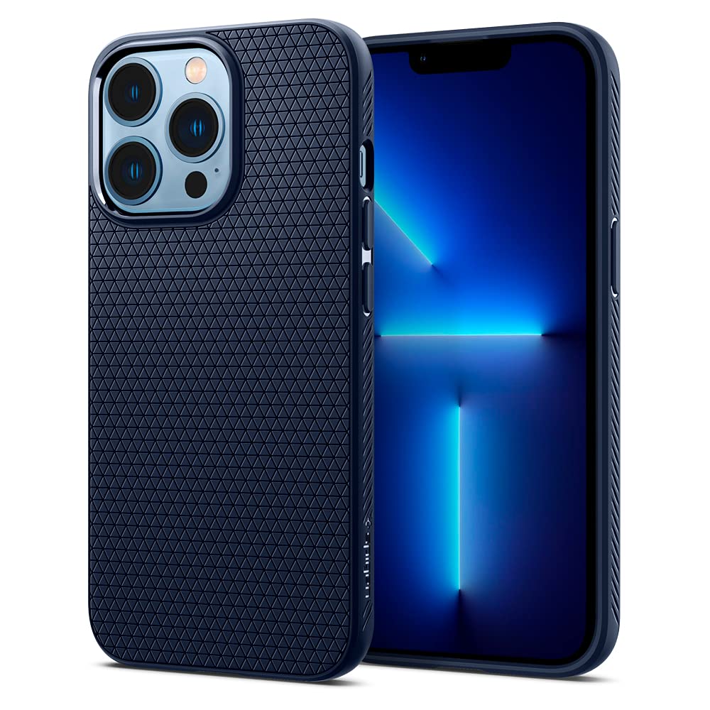 Spigen Liquid Air Back Cover Case Compatible with iPhone 13 Pro (TPU | Matte Black)