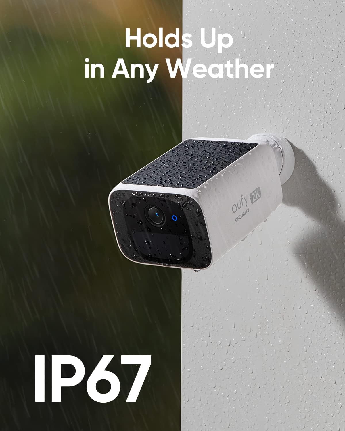 eufy Security SoloCam S220 2-Cam Pack, Solar Security Camera, Wireless Outdoor Camera, Continuous Power, 2K Resolution, Wireless, 2.4 GHz Wi-Fi, No Monthly Fee, HomeBase 3 Compatible