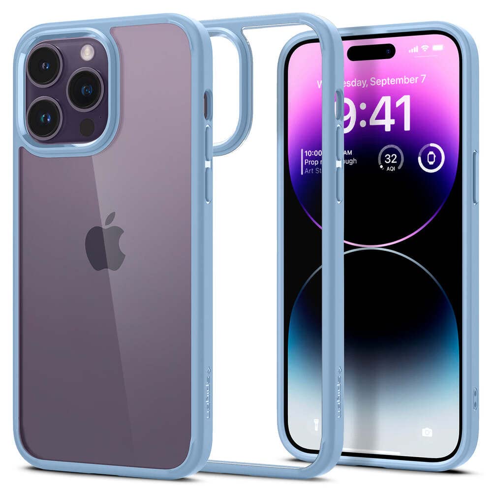 Spigen Ultra Hybrid Back Cover Case Compatible with iPhone 14 Pro Max (TPU + Poly Carbonate | Crystal Clear)