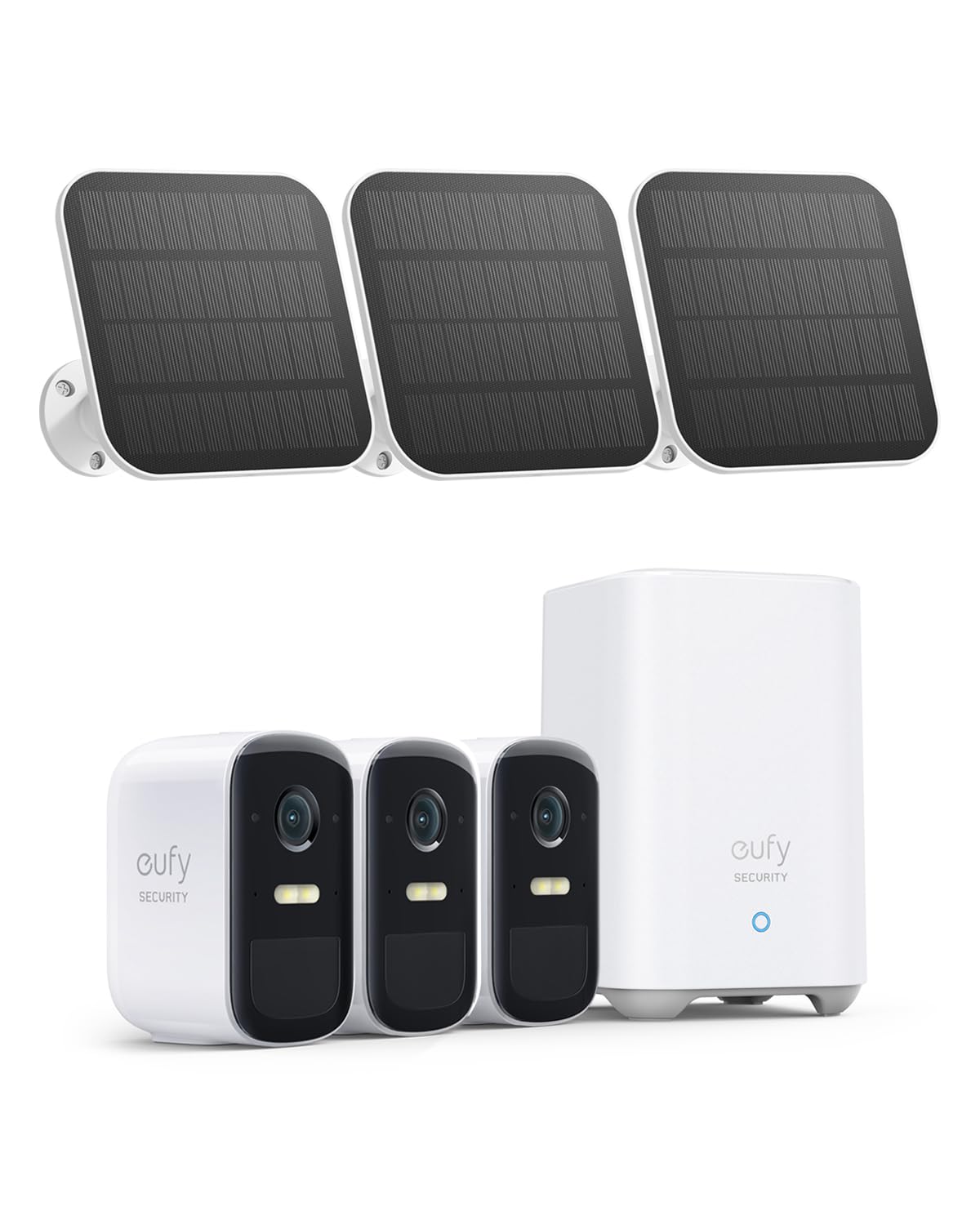eufy Security, eufyCam 2C 4-Cam Kit, Security Camera Wireless Outdoor, Home Security System, HomeKit Compatibility, 1080p HD, IP67, Night Vision, Motion Only Alert, No Monthly Fee