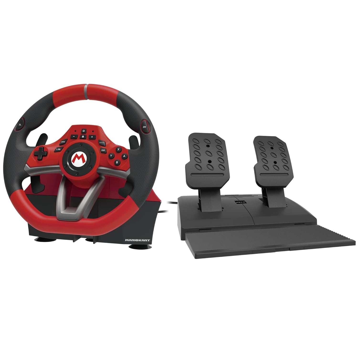 Hori Officially Licensed Nintendo: Mario Kart Racing Wheel - Pro Deluxe (Switch) - Nintendo Switch