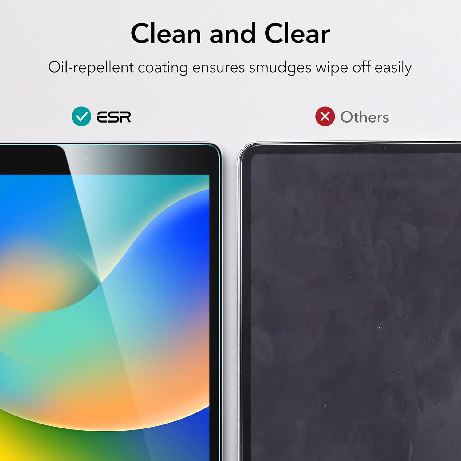 ESR 2 Pack For Ipad 9Th/8Th/7Th Generation Screen Protector (10.2 Inch,2021/2020/2019), Scratch-Resistant 9H Hardness Hd Clear Premium Tempered Glass, Includes Installation Frame For Tablet