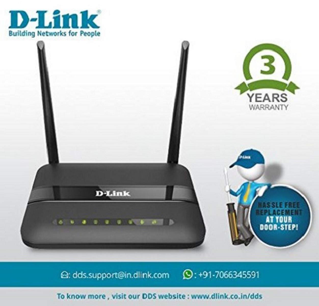 D-Link DSL-2750U Wireless N 300 ADSL2 + Router