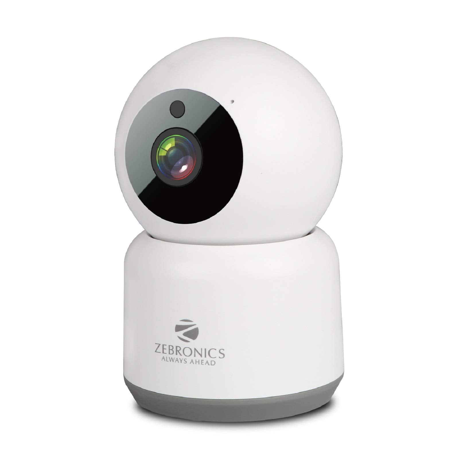 ZEBRONICS Zeb-Smart CAM 102 Smart WiFi PTZ Indoor Camera with Motion Detection, Day/Night Mode, Micro SD Card Slot, 2 Way Audio, for Home/Office/Shop