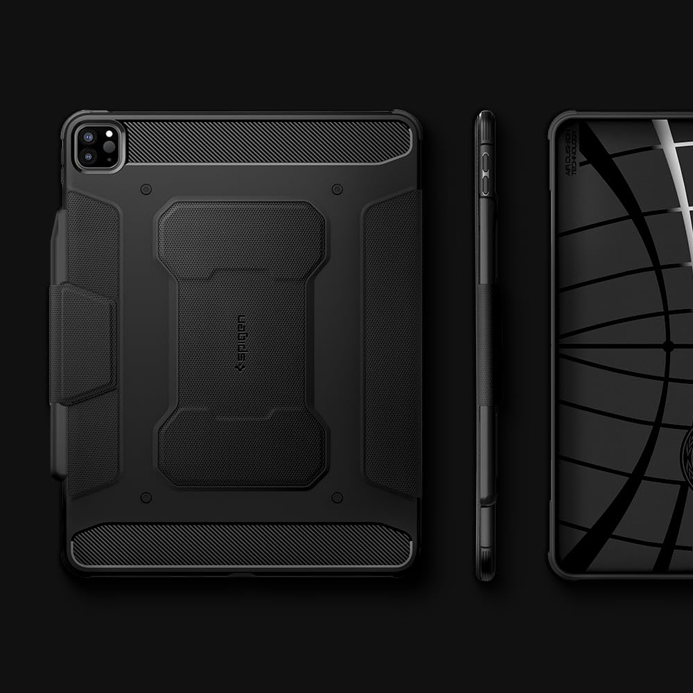 Spigen Rugged Armor Pro Back Cover Case Compatible with iPad Pro 11 inch (2021 | 2020 | 2018) - Black