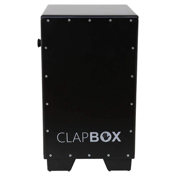Clapbox Adjustable Snare Cajon CB50- Oak Wood, (H:50 W:30 L:30) - 3 Internal Snares, black