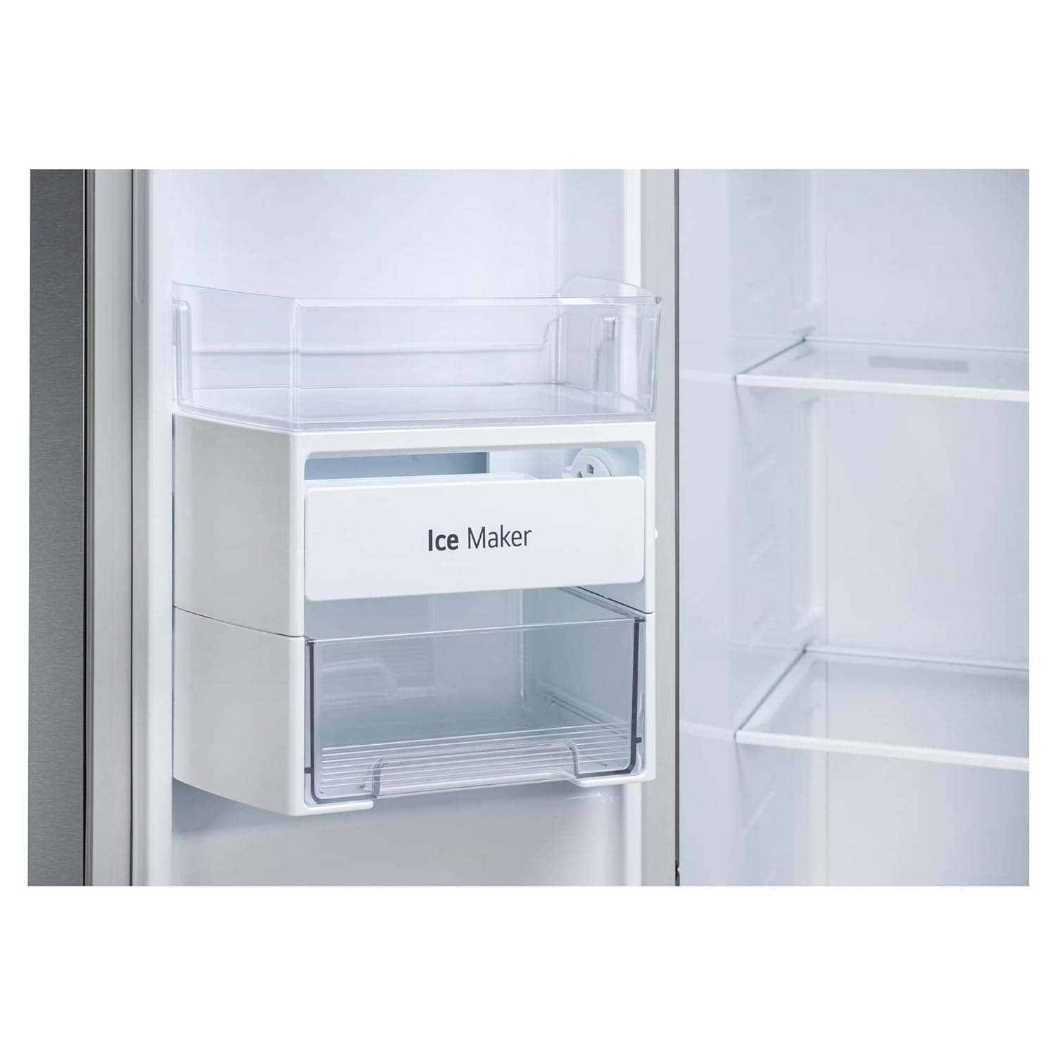 LG 655 L, 3 Star, Frost-Free Smart Inverter Double Door Side-By-Side Refrigerator (GL-B257HDSY, Dazzle Steel, Smart Diagnosis, Express Freeze | Multi Air-Flow)