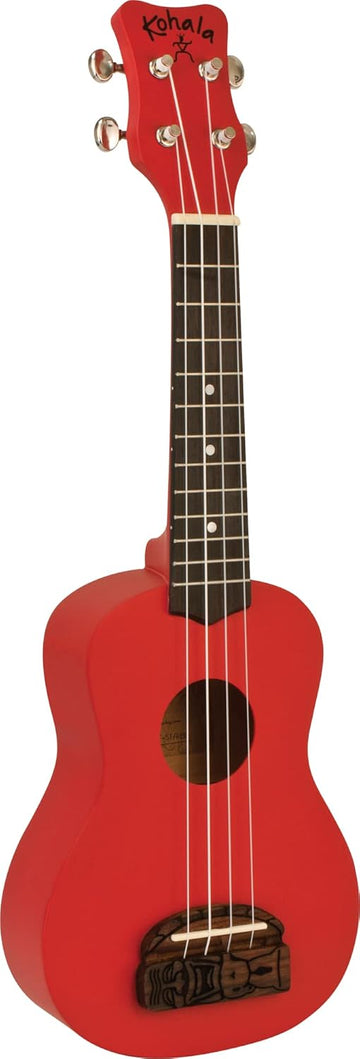 Kohala Ukulele Tiki Series Soprano -Red KT-SRD