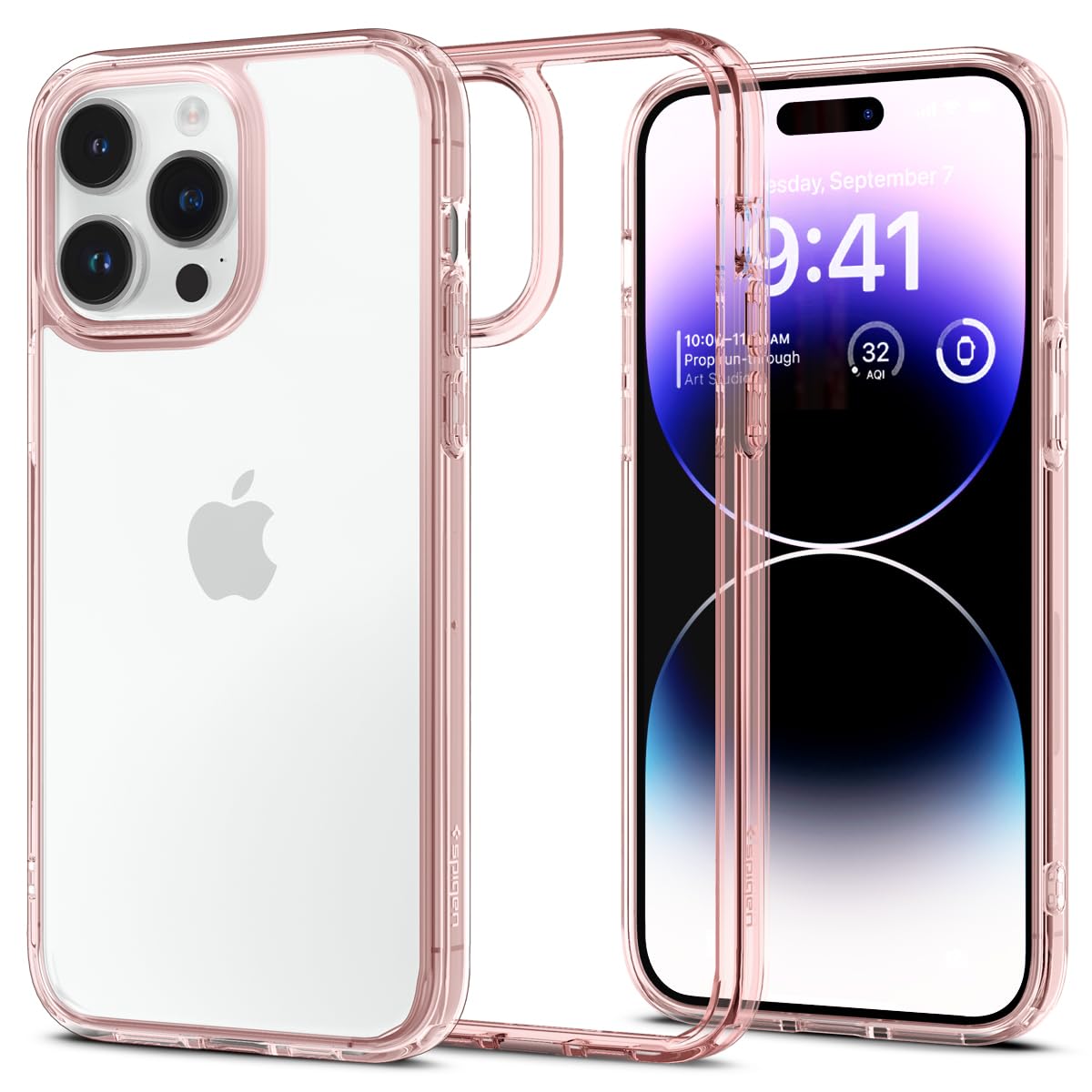 Spigen Ultra Hybrid Back Cover Case Compatible with iPhone 14 Pro Max (TPU + Poly Carbonate | Crystal Clear)